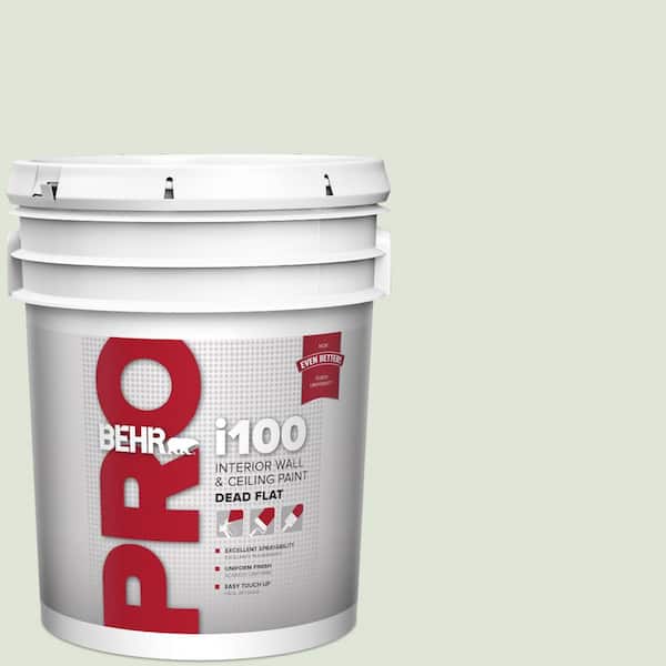 BEHR PRO 5 gal. #S390-1 Sounds of Nature Dead Flat Interior Paint (2)