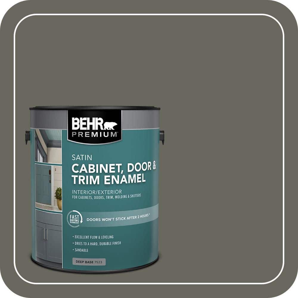 BEHR PREMIUM 1 gal. #MQ6-19 Naturalism Satin Enamel Interior/Exterior Cabinet, Door & Trim Paint
