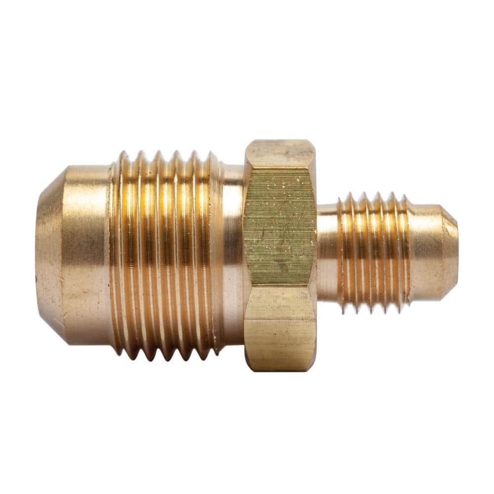 LTWFITTING 1/2 in. OD x 1/4 in. OD Flare Brass Reducing Coupling Fitting (5-Pack) (1)