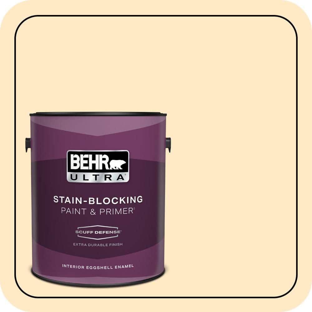BEHR ULTRA 1 gal. #P250-1 Papaya Sorbet Extra Durable Eggshell Enamel Interior Paint & Primer