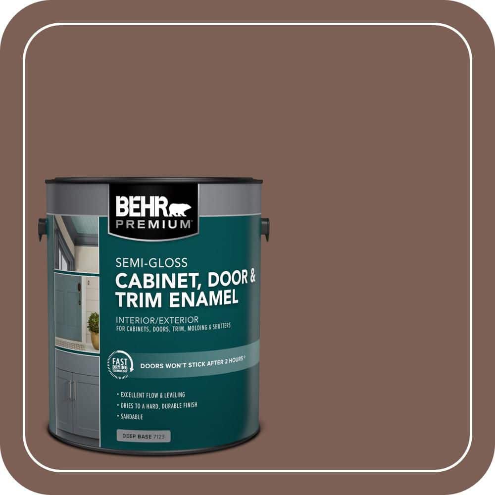 BEHR PREMIUM 1 gal. #MQ1-57 Secret Journal Semi-Gloss Enamel Interior/Exterior Cabinet, Door & Trim Paint