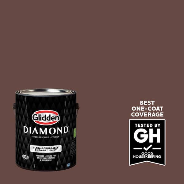 Glidden Diamond 1 gal. PPG1016-7 Spiced Wine Satin Interior Paint with Primer (2)