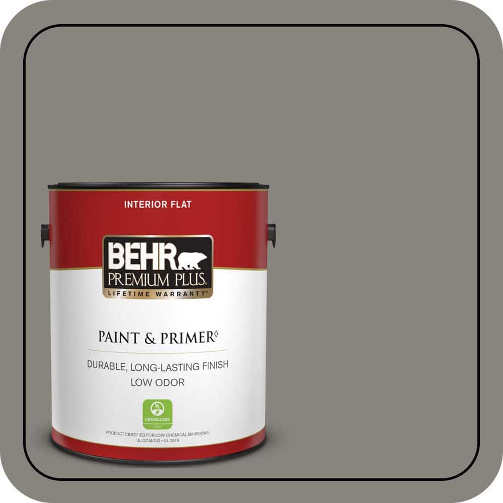BEHR PREMIUM PLUS 1 gal. #PPU8-22 Pier Flat Low Odor Interior Paint & Primer (1)