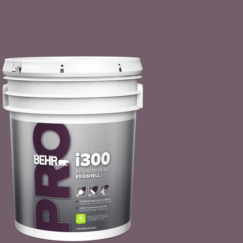 BEHR PRO 5 gal. #MQ1-38 Smoked Mulberry Eggshell Interior Paint