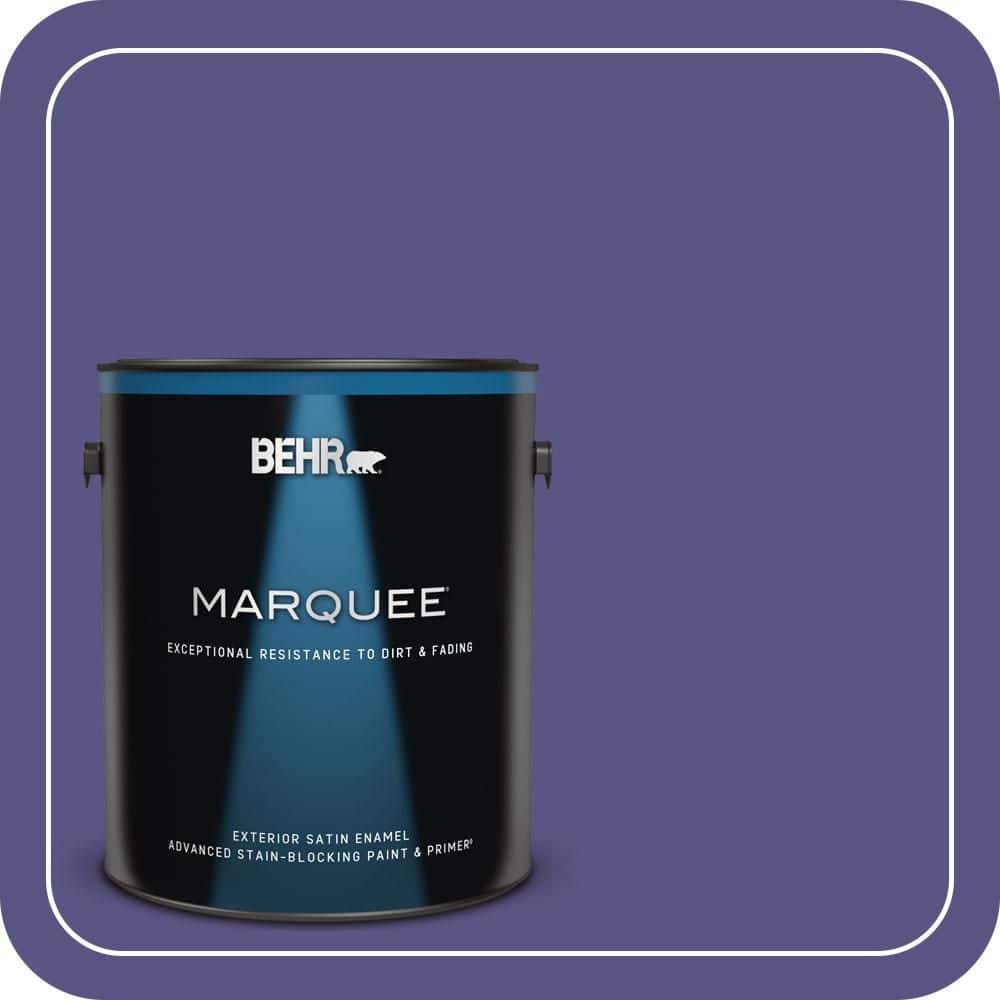 BEHR MARQUEE 1 gal. #PPU16-01 Aurora Splendor Satin Enamel Exterior Paint & Primer