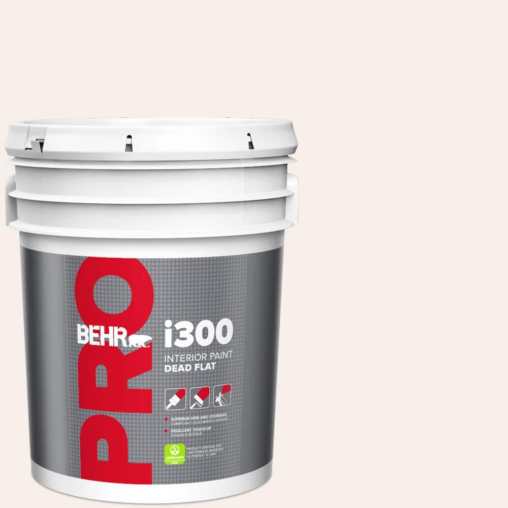 BEHR PRO 5 gal. #PPL-33 Pink Dust Dead Flat Interior Paint