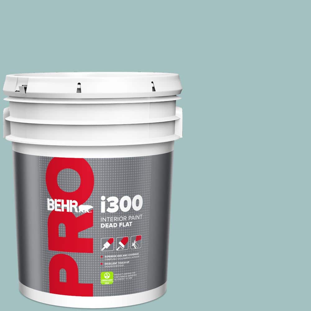 BEHR PRO 5 gal. #S440-3 Aspiring Blue Dead Flat Interior Paint