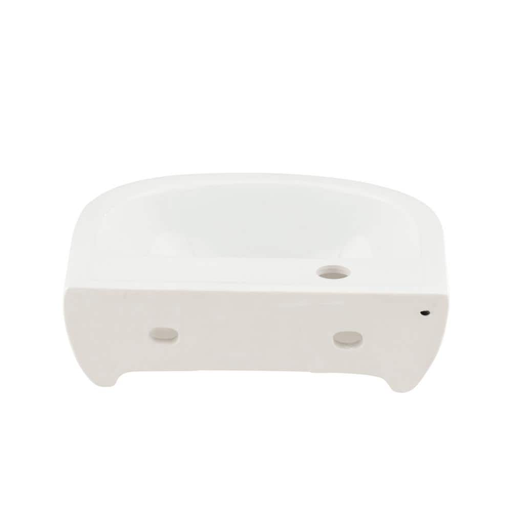 Barclay Products Compact 15 in. Wall-Mounted Bathroom Sink in White (3)
