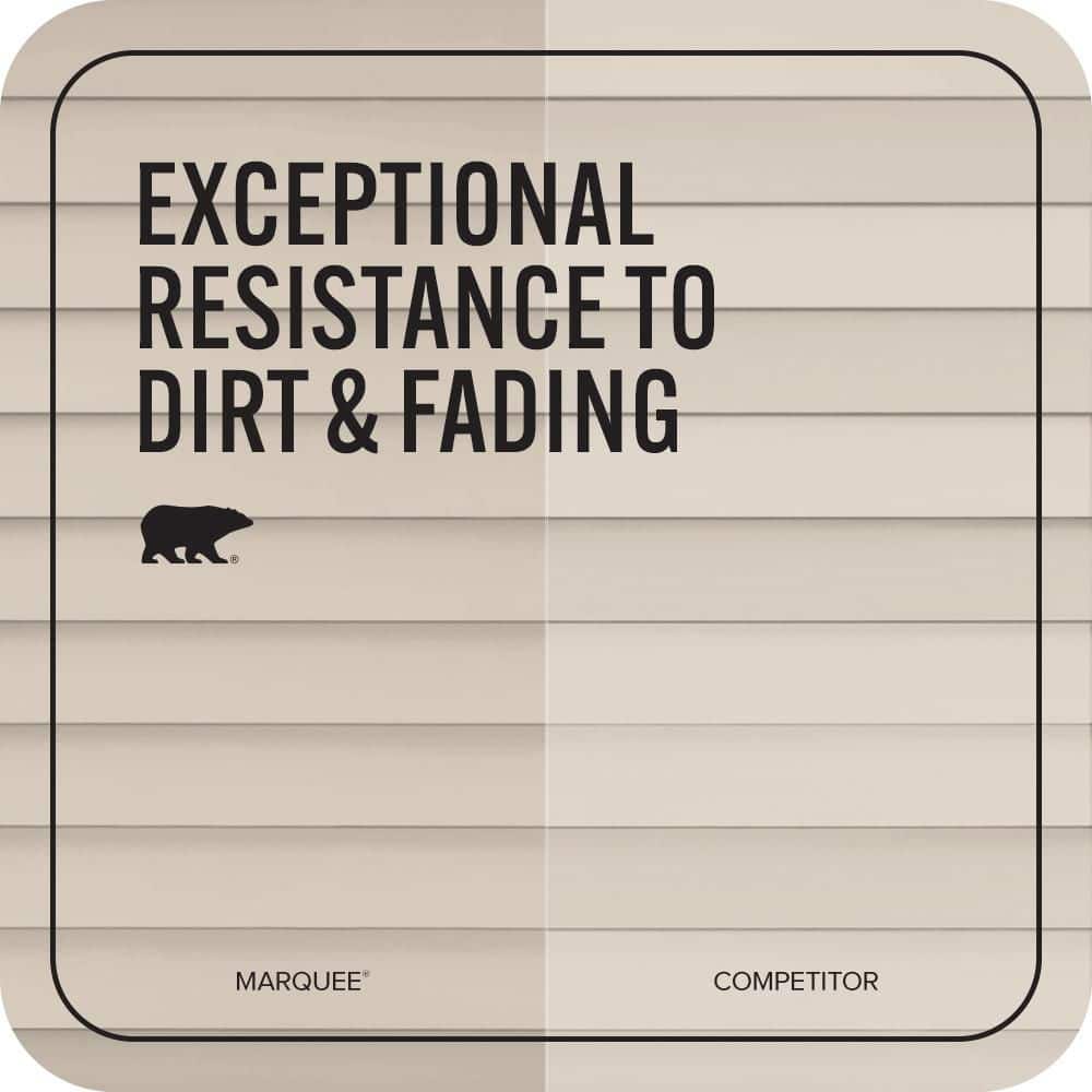 BEHR MARQUEE 1 gal. #PPU5-12 Almond Wisp Flat Exterior Paint & Primer (4)