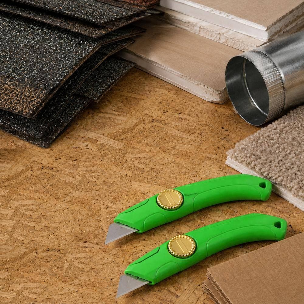 Unbranded Heavy-Duty Roofing Shark Knife Set 6 Fixed Blades with Storage Box for Cutting Drywall Duct Carpet 4 Pack (2)