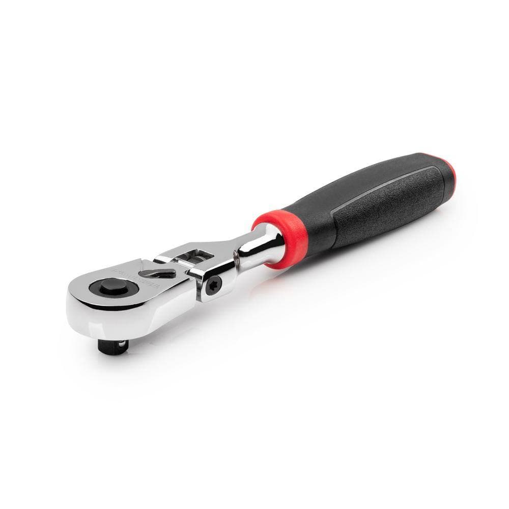 TEKTON 1/4 in. Drive x 6 in. Flex Head Quick-Release Comfort Grip Ratchet (2)