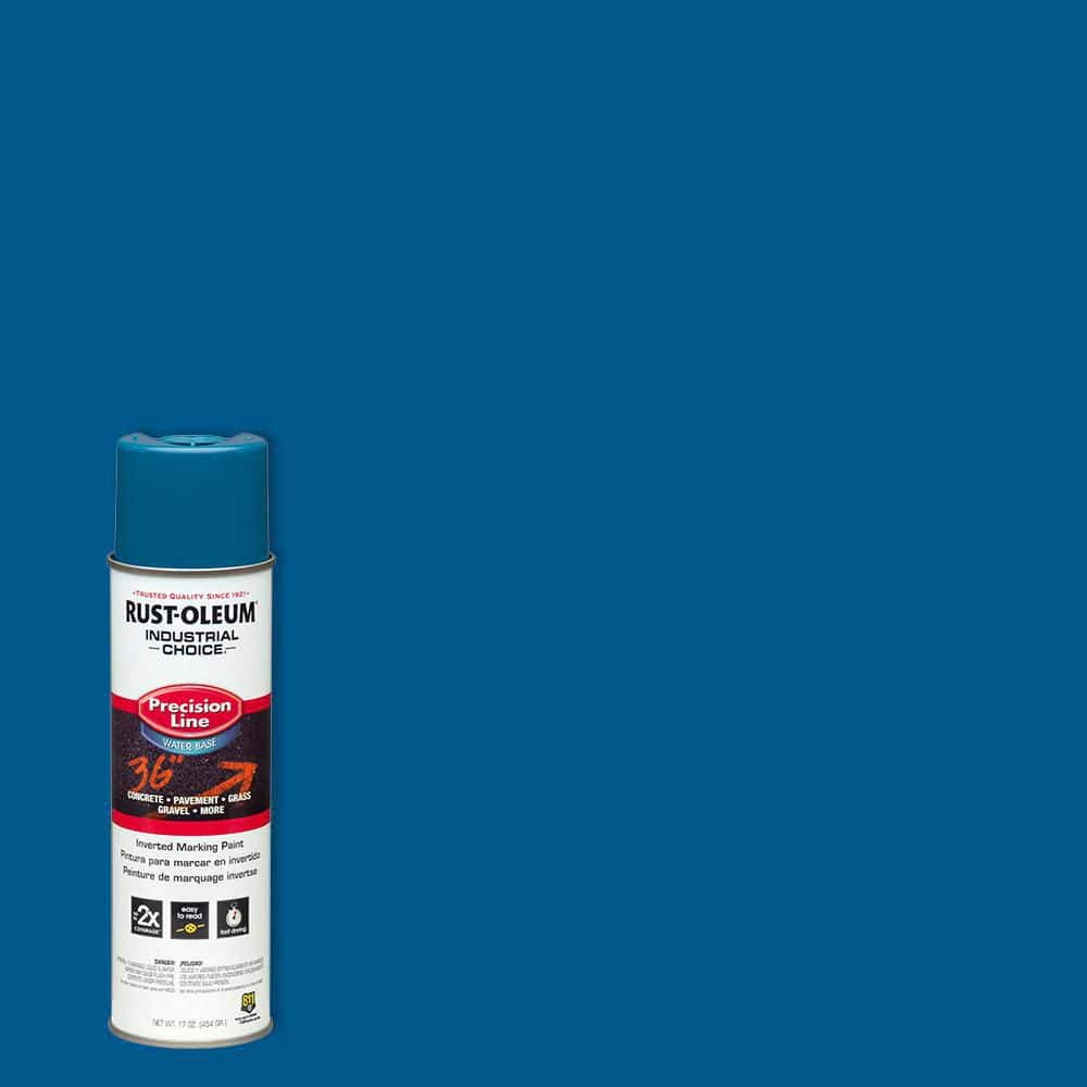 Rust-Oleum Industrial Choice 17 oz. M1800 APWA Caution Blue Inverted Marking Spray Paint (Case of 12)