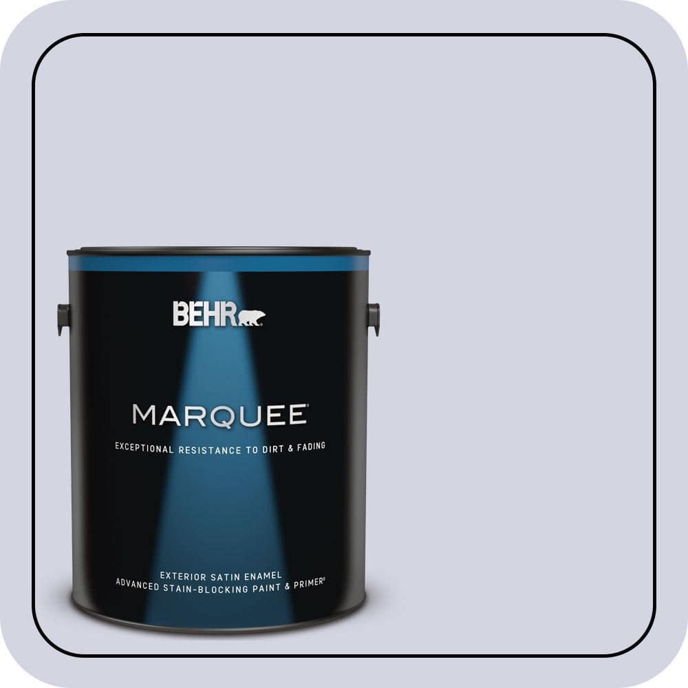 BEHR MARQUEE 1 gal. #630E-2 Purple Veil Satin Enamel Exterior Paint & Primer