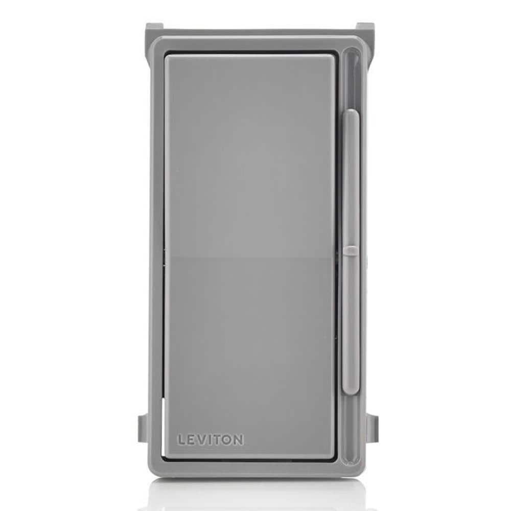 Leviton Decora Slide Dimmer Switch Color Change Faceplate with locator light - Gray DSKIT-G