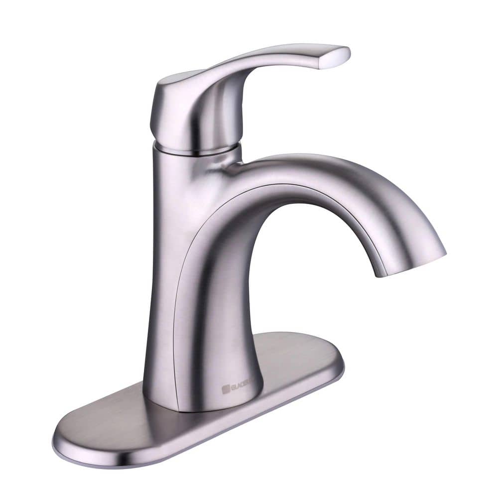 Glacier Bay Arnette Single Handle Single Hole Bathroom Faucet in Brushed Nickel (2)