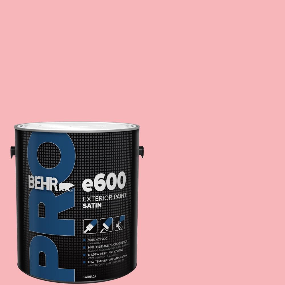 BEHR PRO 1 gal. #130A-3 Ballerina Pink Satin Exterior Paint