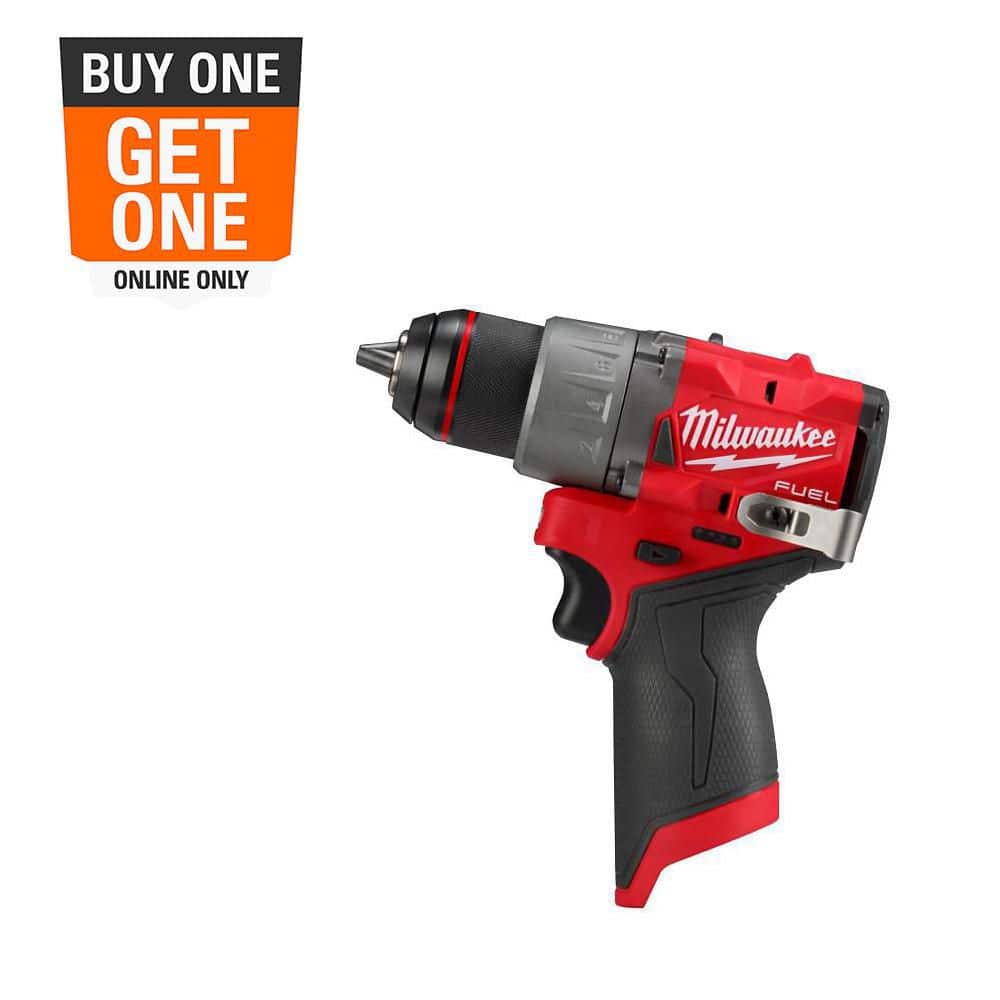 Milwaukee M12 FUEL 12V Lithium-Ion Brushless Cordless 1/2 in. Drill Driver (Tool-Only)