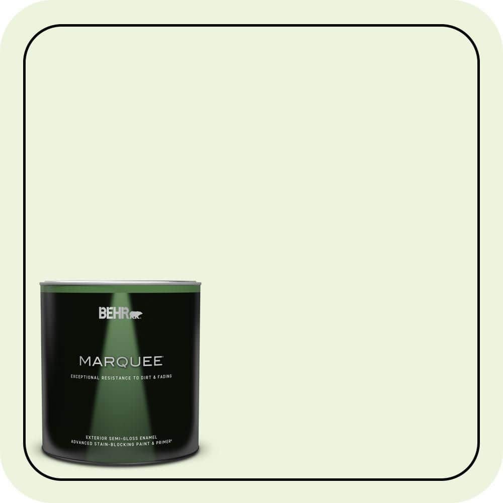 BEHR MARQUEE 1 qt. #430C-1 White Willow Semi-Gloss Enamel Exterior Paint & Primer