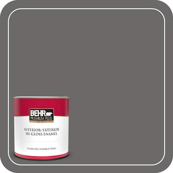 BEHR PREMIUM PLUS 1 qt. #T11-5 Not so Innocent Hi-Gloss Enamel Interior/Exterior Paint & Primer (2)