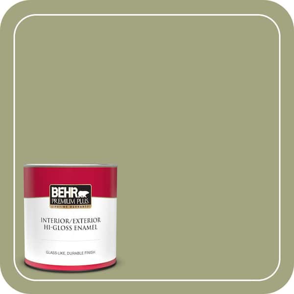 BEHR PREMIUM PLUS #410F-4 Mother Nature Enamel Low Odor & Primer (2)