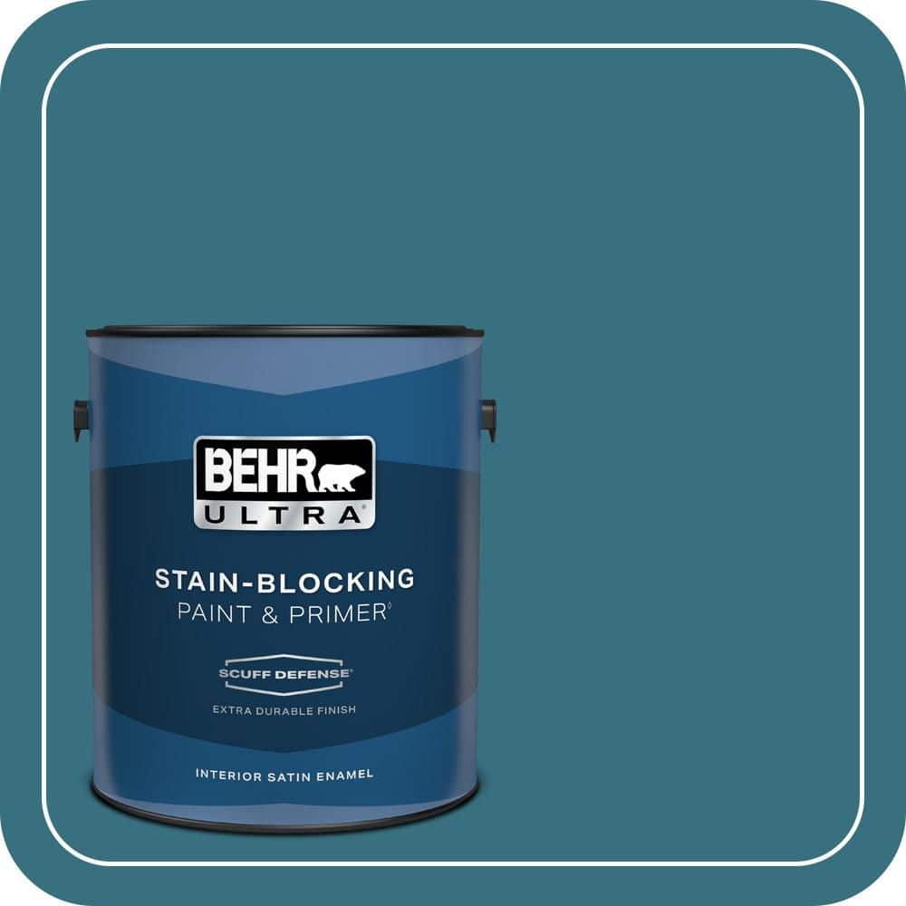 BEHR ULTRA 1 gal. #530D-7 Grand Rapids Extra Durable Satin Enamel Interior Paint & Primer