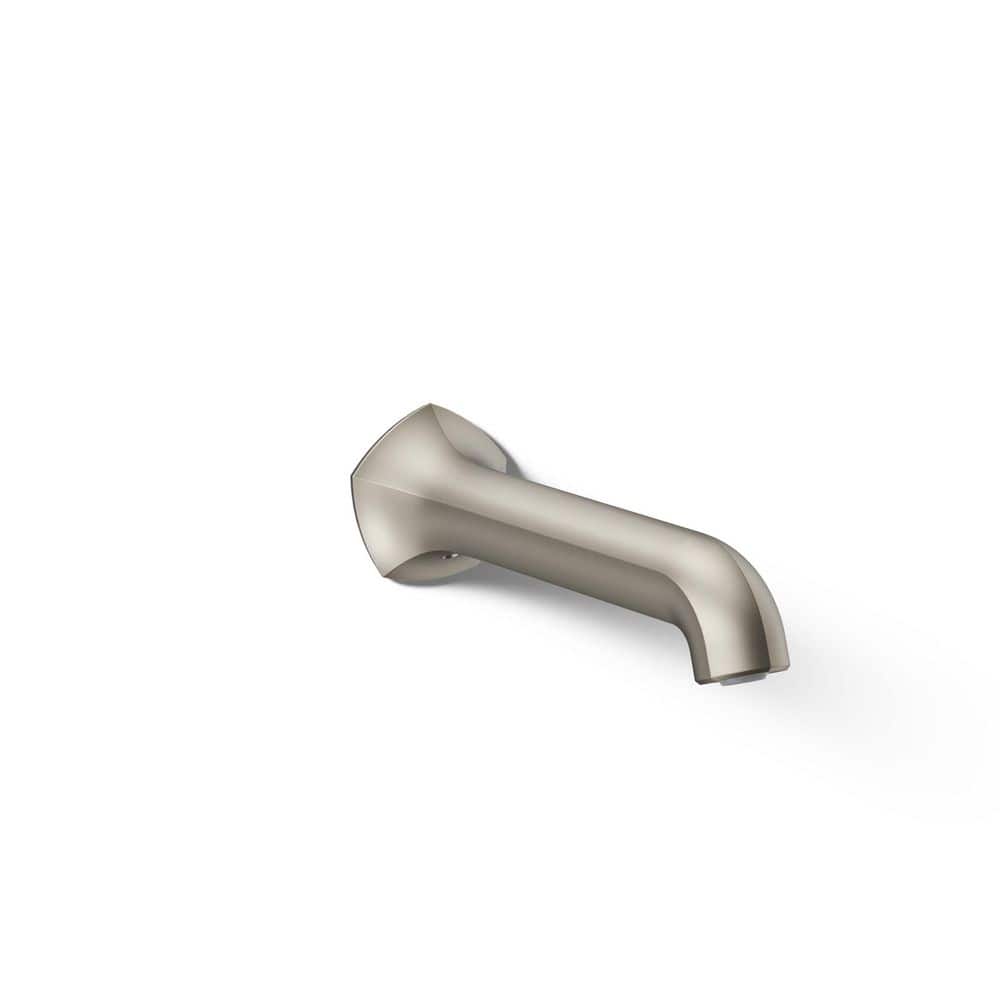 KOHLER Occasion 8 in. Bath Spout Wall-Mount with Straight Design in Vibrant Brushed Nickel (1)