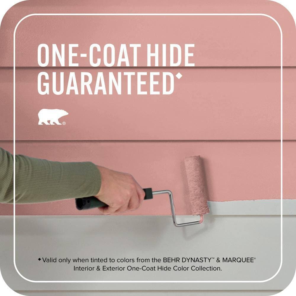 BEHR MARQUEE 1 gal. #T13-15 Shanghai Peach Flat Exterior Paint & Primer (3)