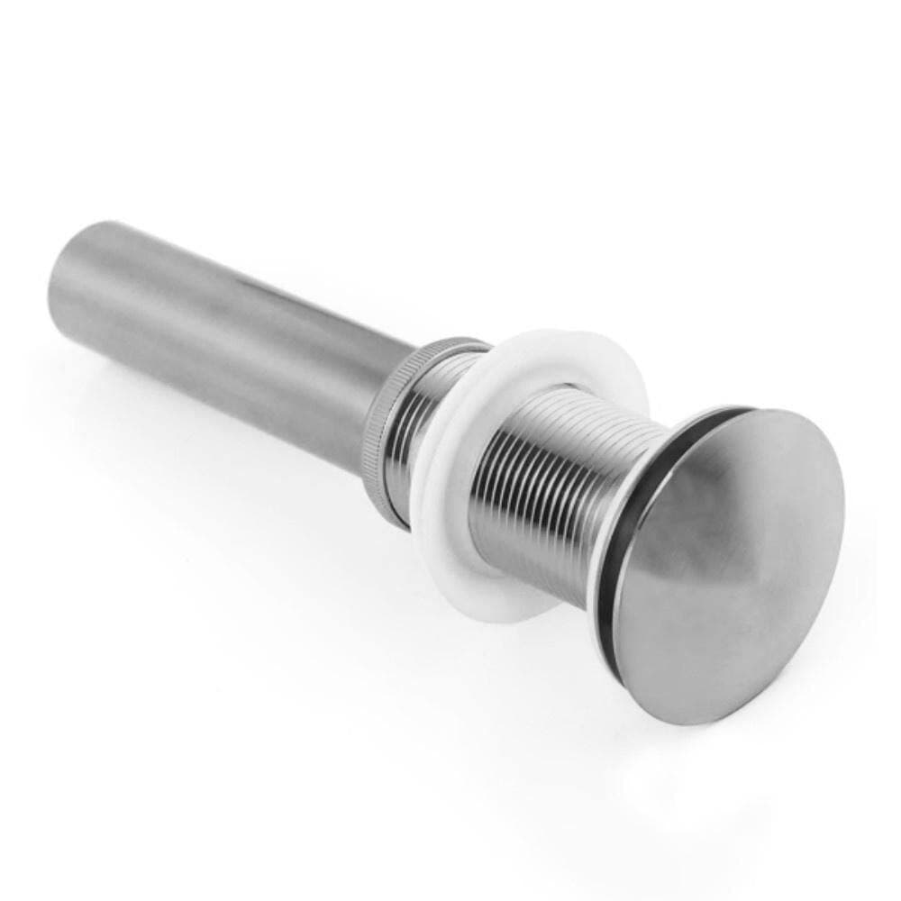 Numhew 1-Piece Vessel Sink Pop up Drain Stopper with Anti-Corrosion Stainless Steel Structure, Tool-Free Installation in Silver (3)