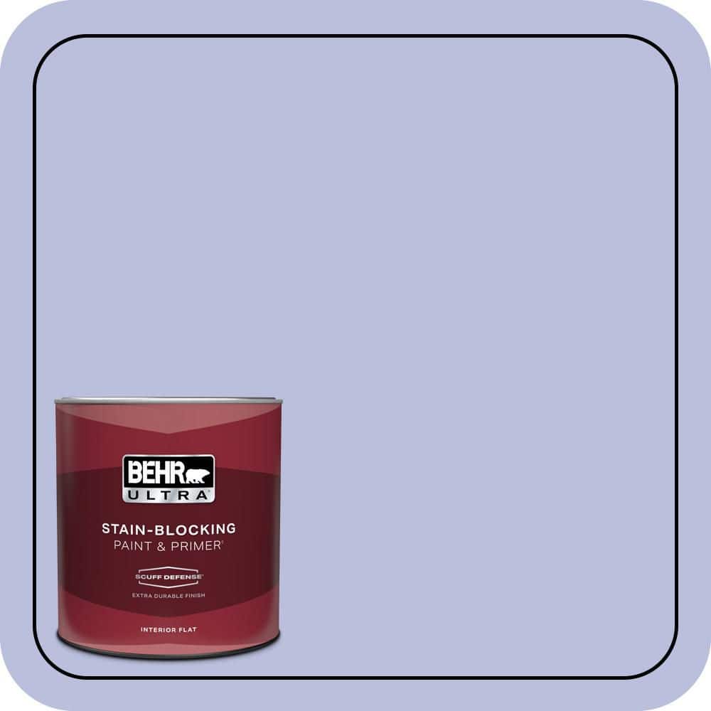 BEHR ULTRA 1 qt. #620A-3 Rhapsody Lilac Extra Durable Flat Interior Paint & Primer