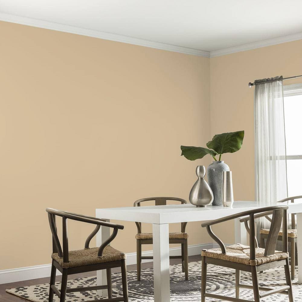 Glidden Diamond 1 gal. PPG1086-4 Pony Tail Satin Paint with Primer (4)
