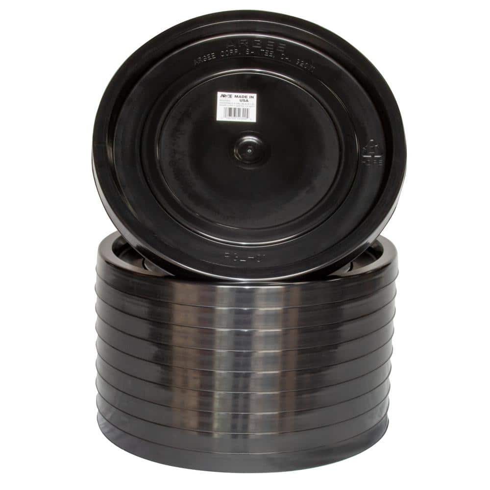 Argee 3.5 Gal. and 5 Gal. Black Lid (Case of 10) (3)