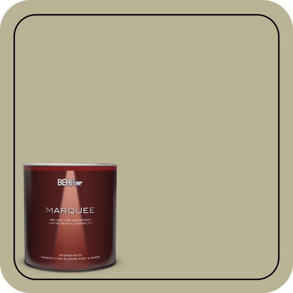 BEHR MARQUEE 1 qt. #PPU9-09 Seedling Matte Interior Paint & Primer