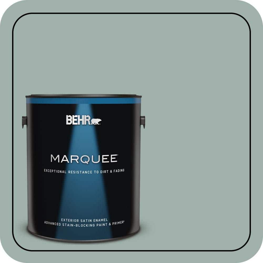 BEHR MARQUEE 1 gal. #N430-3 Garden Vista Satin Enamel Exterior Paint & Primer