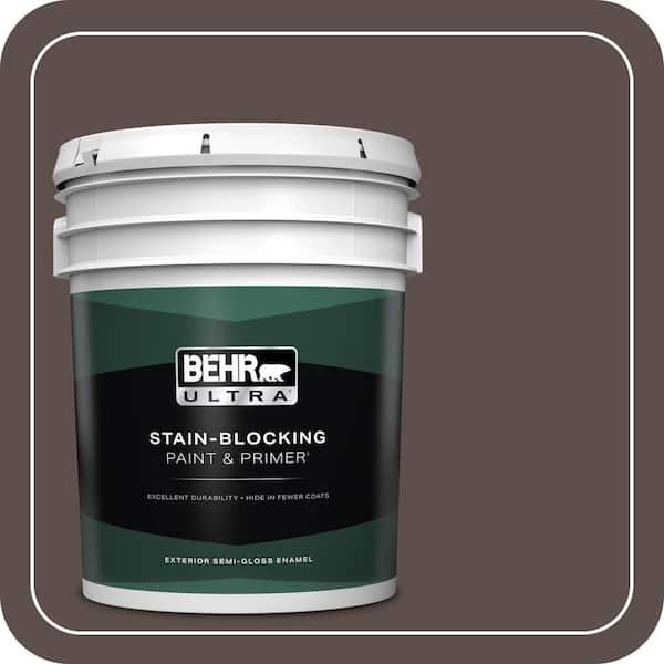 BEHR PREMIUM PLUS 1 gal. Home Decorators Collection #HDC-AC-07 Oak Creek Semi-Gloss Enamel Low Odor Interior Paint & Primer (2)