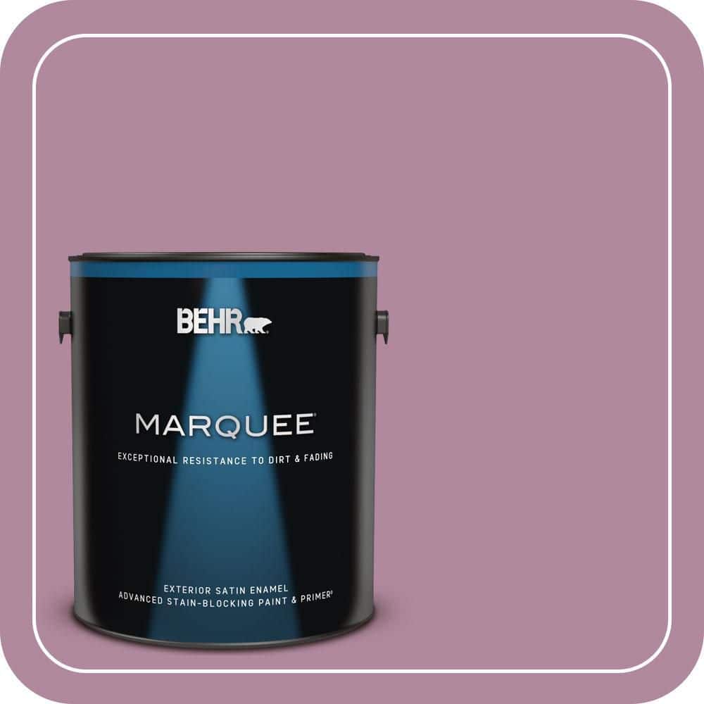 BEHR MARQUEE 1 gal. #690D-5 Winsome Rose Satin Enamel Exterior Paint & Primer