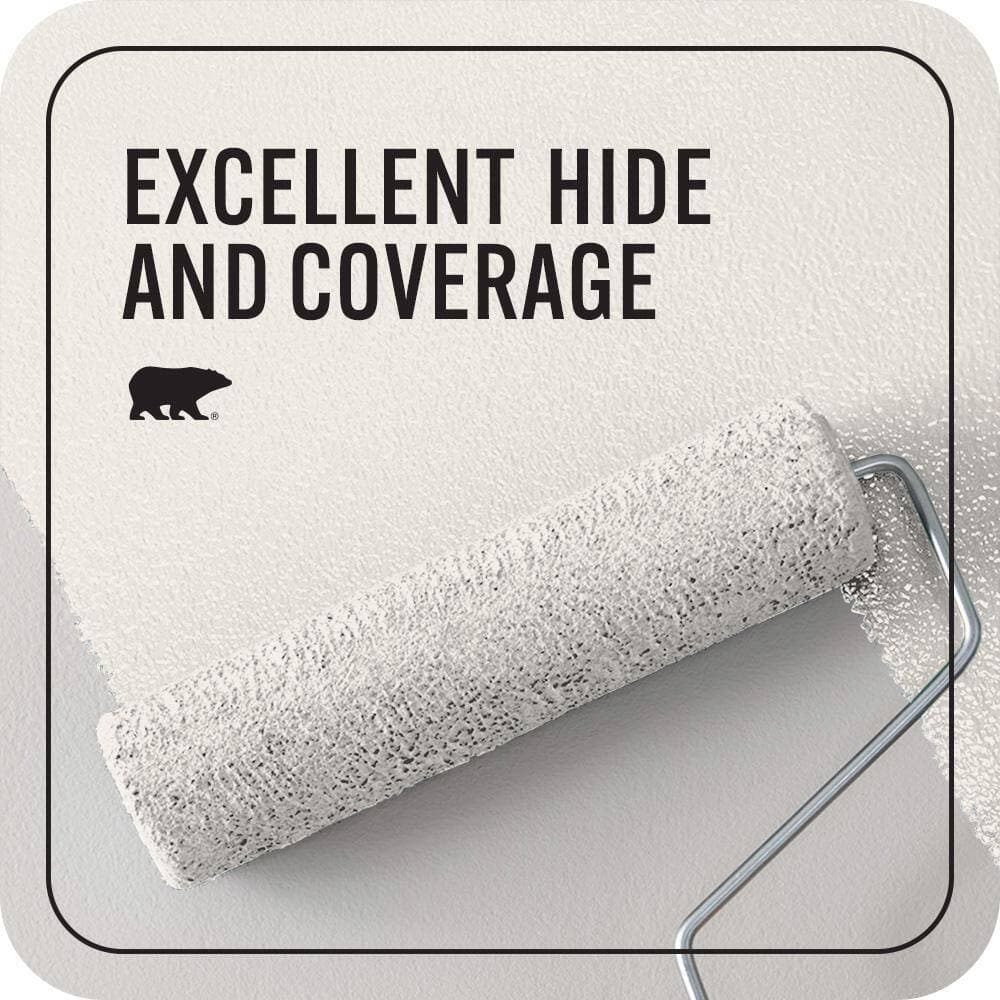 BEHR PREMIUM PLUS #ECC-56-2 White Feather Flat EcoMix Plant-Based & Primer (2)