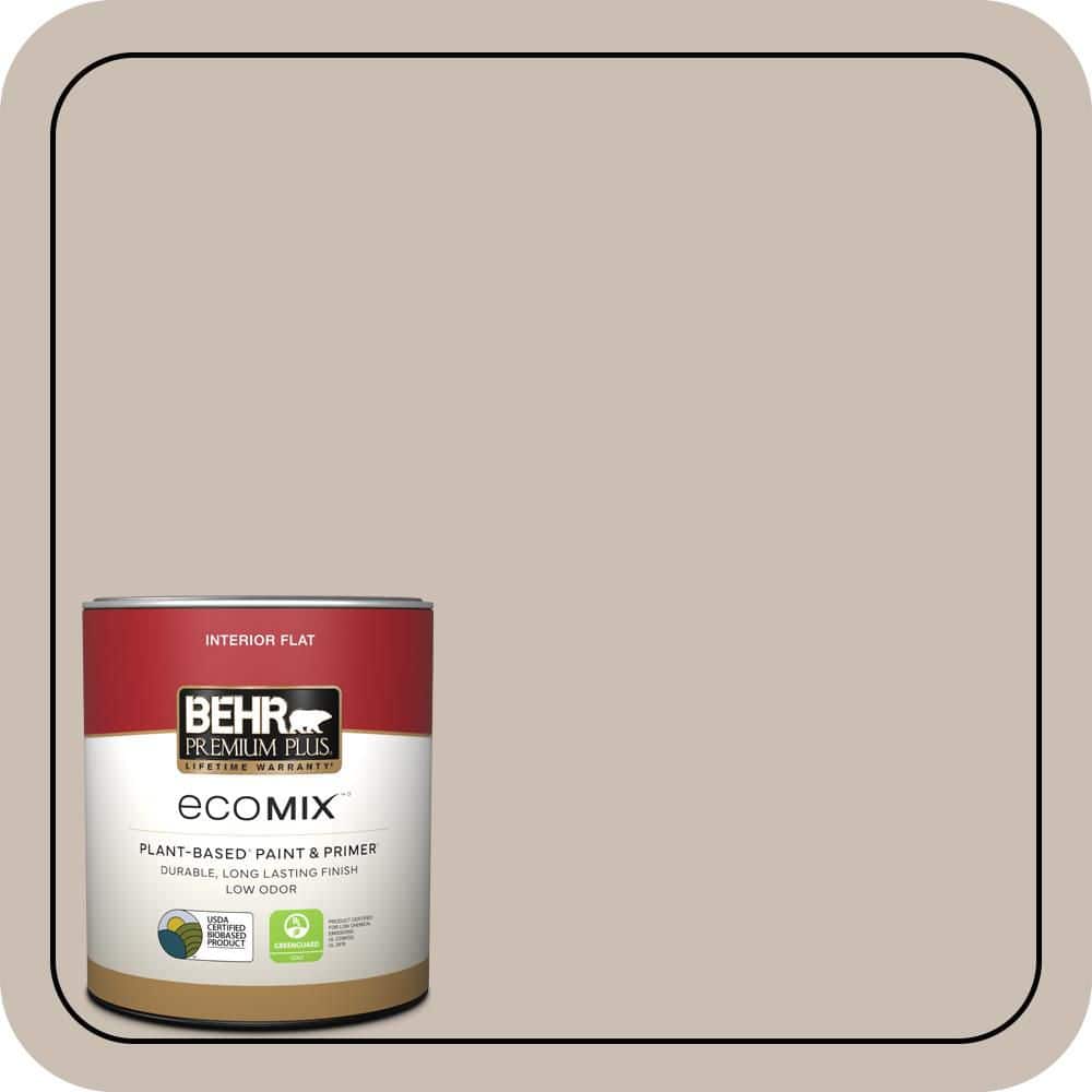 BEHR PREMIUM PLUS 1 qt. #T16-06 Penthouse View Flat EcoMix Plant-Based Interior Paint & Primer (1)