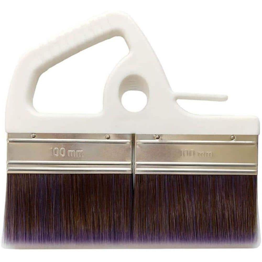 KIWDZFU 8 in. Large Paint Brush Wide Stain Brush for Floors Doors Wallpaper Paste Decks Soft Synthetic Filament White (1)