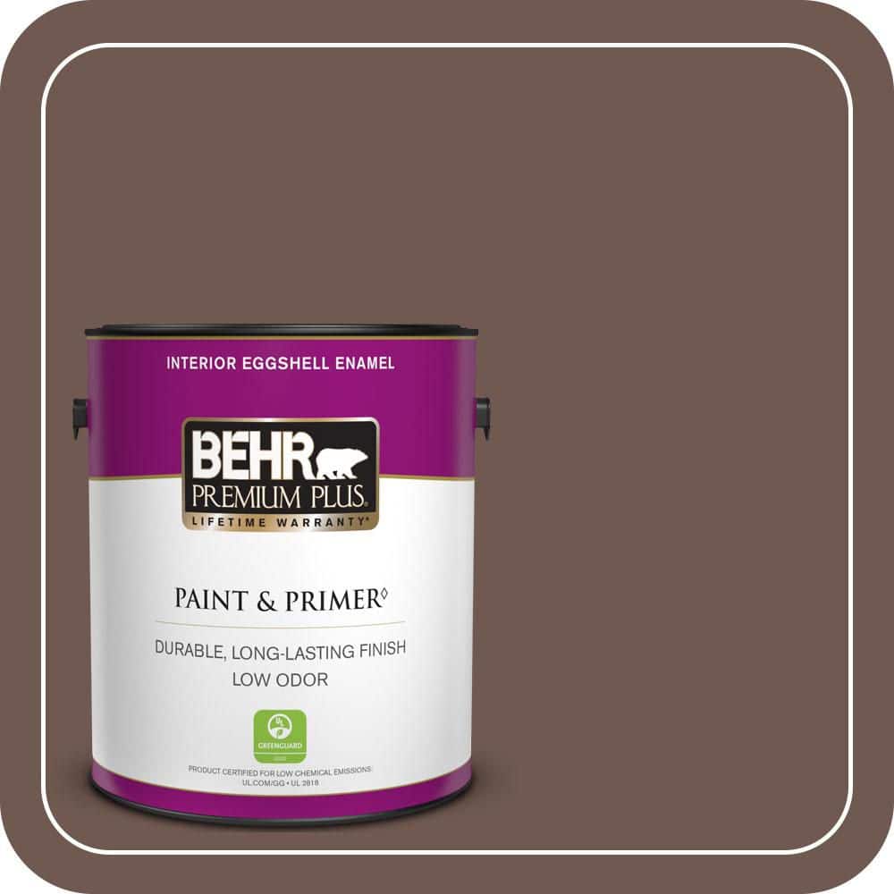 BEHR PREMIUM PLUS 1 gal. #MQ2-34 Bistro Eggshell Enamel Low Odor Interior Paint & Primer