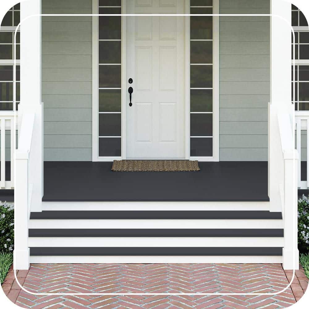 BEHR PREMIUM #N490-7 Textured Low-Lustre Enamel Interior/Exterior Porch and Patio Anti-Slip Floor Paint (2)