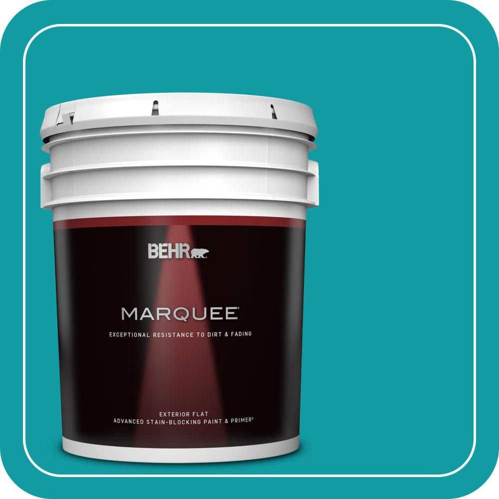 BEHR MARQUEE 5 gal. #MQ4-20 Island Dream Flat Exterior Paint & Primer