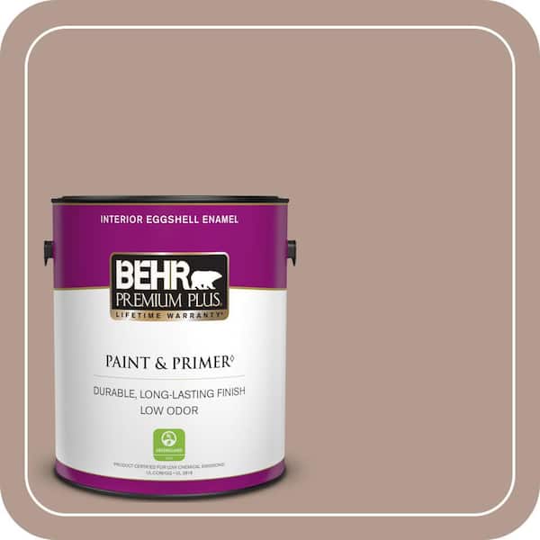 BEHR PREMIUM PLUS 1 gal. #PPU5-15 Postmodern Mauve Eggshell Enamel Low Odor Interior Paint & Primer (2)