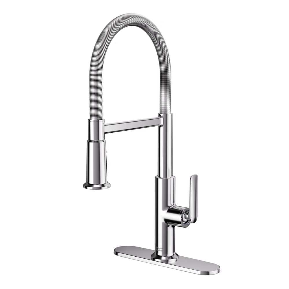 American Standard Sonner 20 in. Single Handle Pull Down Sprayer Kitchen Faucet with Advanced Spray, 360° Spout in Chrome
