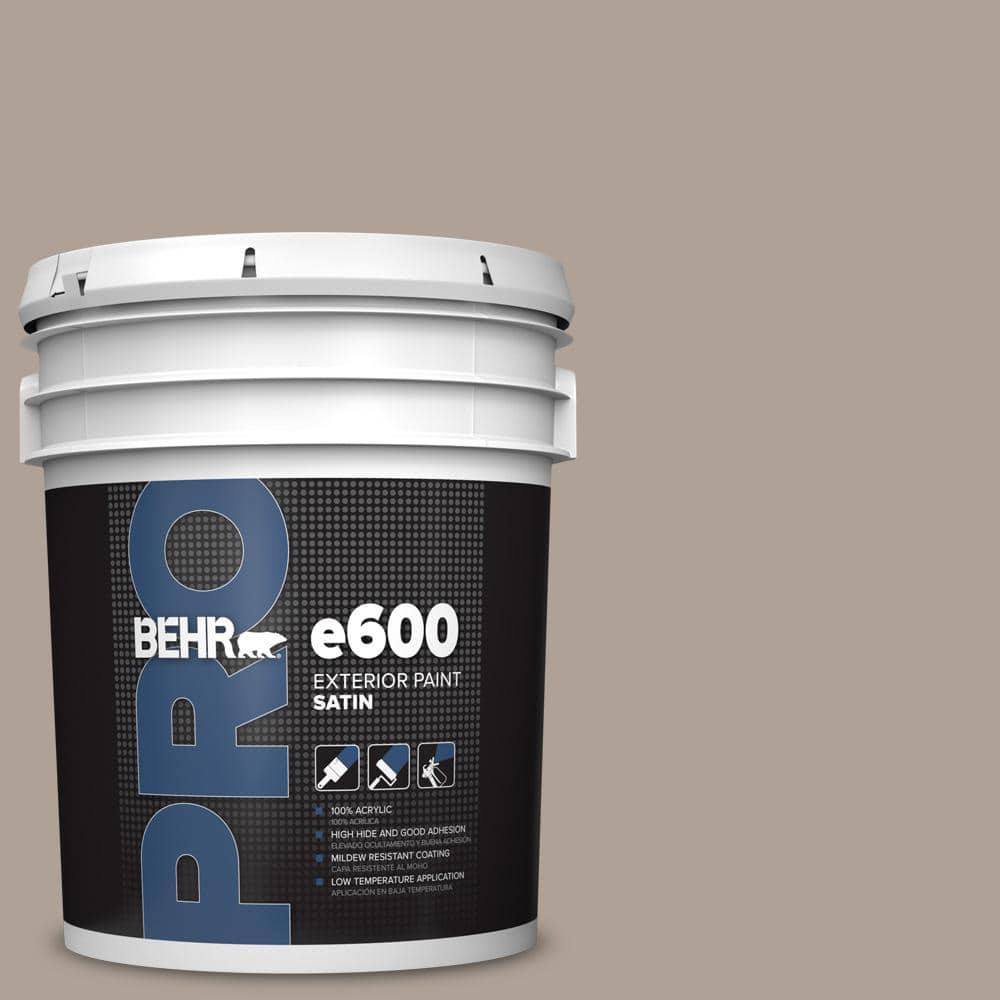 BEHR PRO 5 gal. #N180-4 Moleskin Satin Exterior Paint