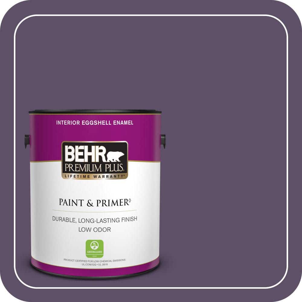 BEHR PREMIUM PLUS 1 gal. #M560-7 Muscat Grape Eggshell Enamel Low Odor Interior Paint & Primer