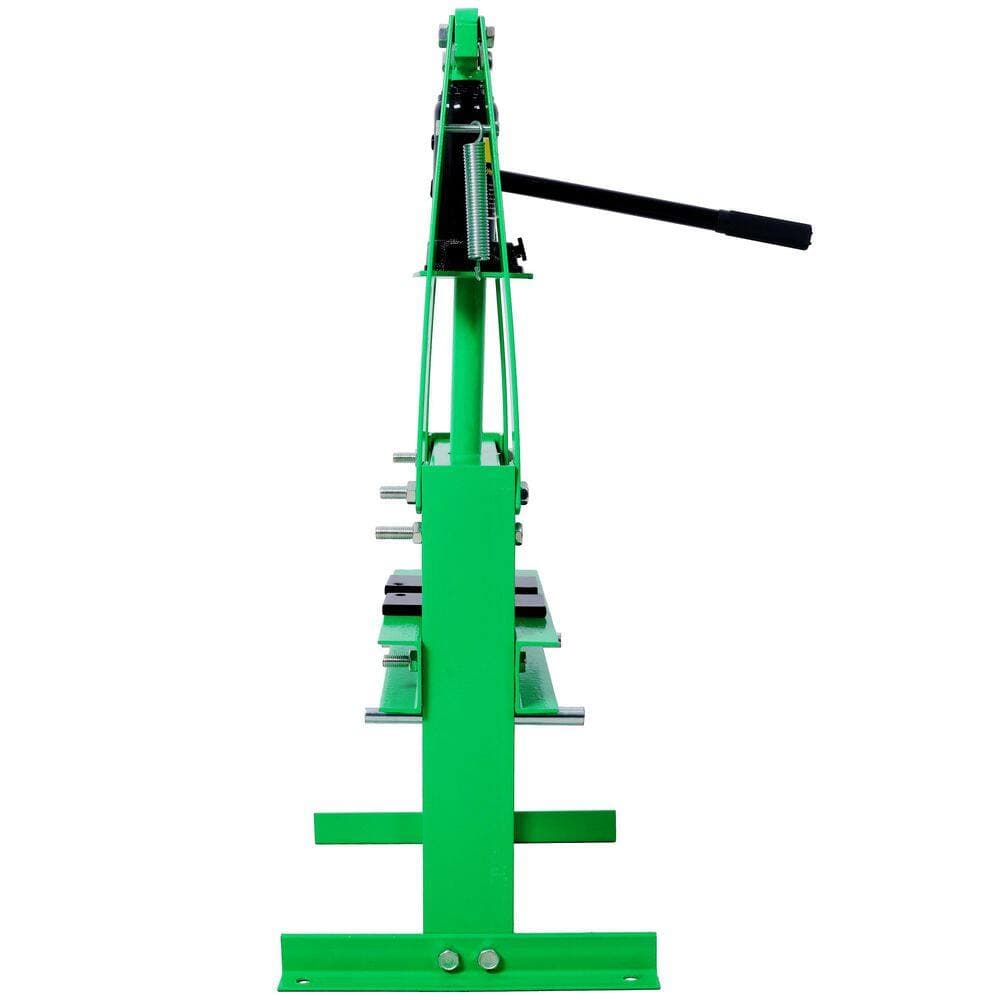 Tatayosi 6-Ton Benchtop Hydraulic A-Frame Garage Floor Adjustable Shop Press with Press Plates, Green (3)