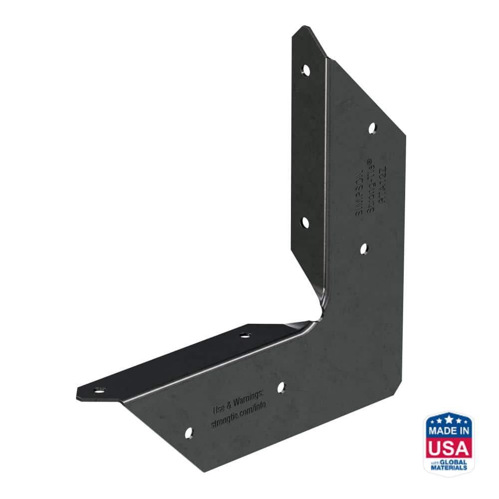 Simpson Strong-Tie Outdoor Accents ZMAX, Black Powder-Coated Rigid Tie Angle for 1 x 2 Joist/Post (1)