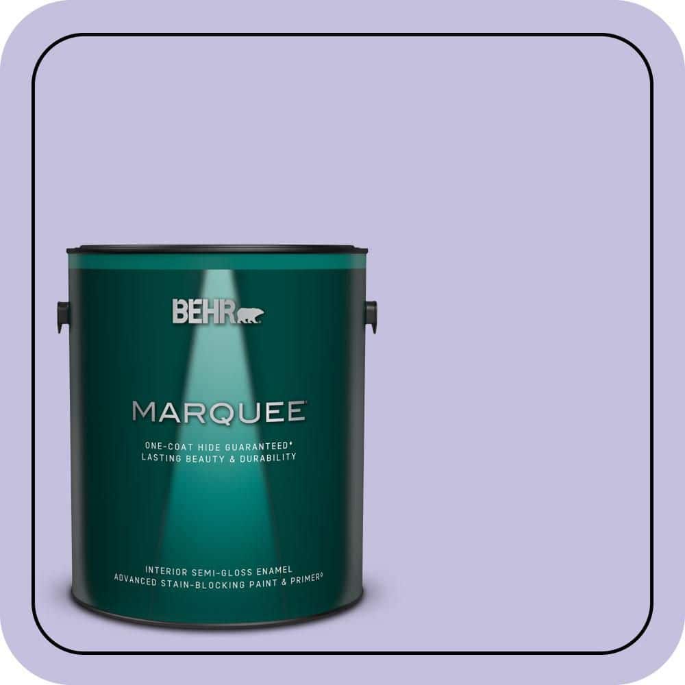 BEHR MARQUEE 1 gal. #630A-3 Weeping Wisteria Semi-Gloss Enamel Interior Paint & Primer