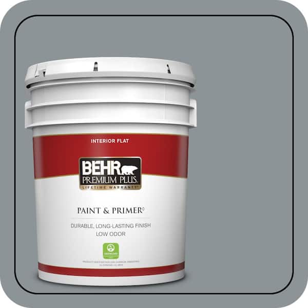 BEHR PREMIUM PLUS Home Decorators Collection #HDC-NT-27 Millennium Silver Flat Low Odor & Primer (3)