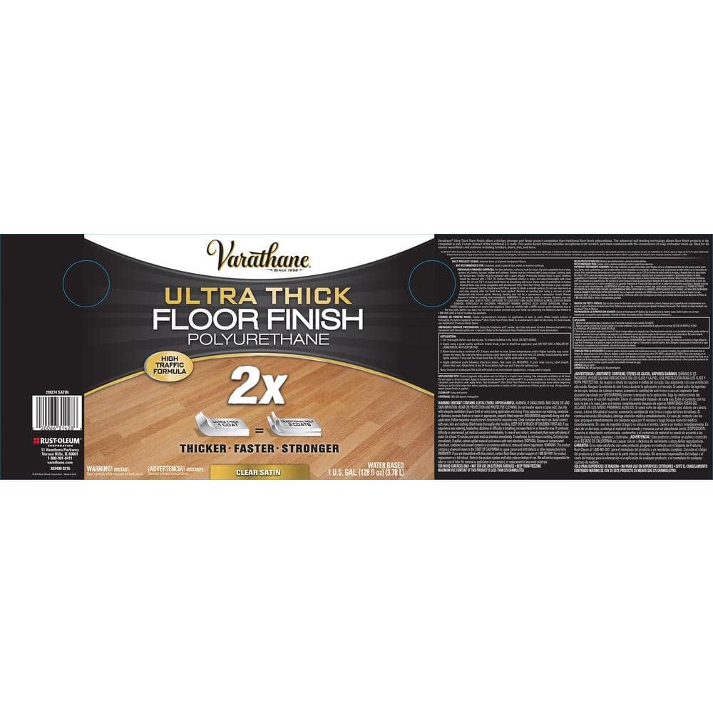 Varathane Clear Ultra Thick 2X Water-Based Floor Polyurethane (4)